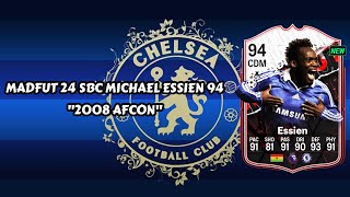 Madfut 24 Michael Essien Sbc 2008 AFCON  Madfut 24 Sbc Solutions [upl. by Cirre235]