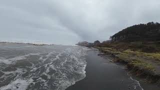 KING TIDES STORM WAVES EROSION OREGON COAST [upl. by Arbba545]