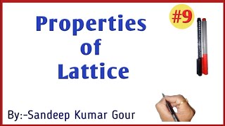 Properties of Lattice  Discrete Mathematics in Hindi [upl. by Atteras81]