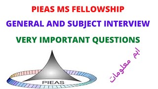 PIEAS MS FELLOWSHIP INTERVIEW IMPORTANT QUESTIONS SUBJECT  GENERAL INTERVIEW GRAPH PLOTTING [upl. by Creath35]