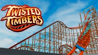 Twisted Timbers Recreation POV  Theme Park Tycoon 2 [upl. by Debo338]