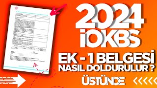 BURSLULUK SINAVI 2024 EK1 BELGESİ NASIL DOLDURULUR  İOKBS 2024 BURSLULUK SINAVI bursluluksınavı [upl. by Anicul447]