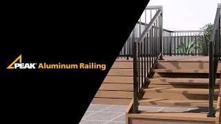 Peak Aluminum Railing  Stair Railing Installation [upl. by Keppel]