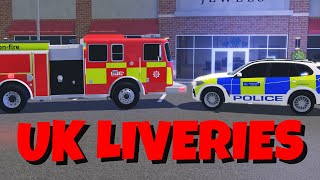 Free UK LIVERIES that I use in MY Videos ERLC Roblox [upl. by Dnalerb]