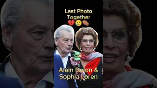 Alain Delon Last photo With Sophia Loren alaindelon Sophialoren antesedepois beforeandafter [upl. by Laband]