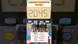 How to Test NJW0302G PNP Transistor 💯 [upl. by Naerol556]