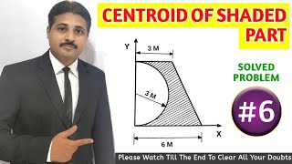 CENTROID SOLVED PROBLEM 6 IN ENGINEERING MECHANICS TIKLESACADEMYOFMATHS [upl. by Yared]