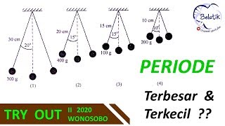 Periode Terbesar amp Terkecil Getaran bandul  Try Out UNBK 2 Wonosobo 2020 [upl. by Aiepoissac352]