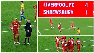 FABINHO SCORES TWO LIVERPOOL 41 SHREWSBURY TOWN FA CUP MATCH VLOG [upl. by Arehsat]