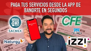 Paga el gas y todos tus servicios desde la app de Banorte Móvil en segundos  TUTORIAL EXPRESS [upl. by Oiredised87]