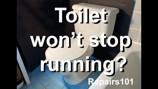 Toilet Wont Stop Running [upl. by Htes]