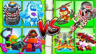 Modded Primary vs Military paragons in BTD 6 [upl. by Worrad]