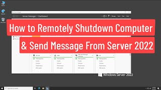 How to Remotely Shutdown Computer amp Send Message From Domain Controller In Windows Server 2022 [upl. by Gray]