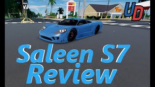 ROBLOX Ultimate Driving Saleen S7 Review [upl. by Orapma42]