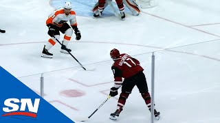 Alex Galchenyuk Picks Far Corner With Bullet Shot For Second Goal Of Season [upl. by Ahsart971]