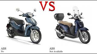 Piaggio Liberty 125 vs Aprilia Scarabeo 125 Test specification comparison [upl. by Natividad]