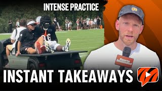 Cincinnati Bengals Instant Takeaways MOST INTENSE Practice of Training Camp [upl. by Airotna]