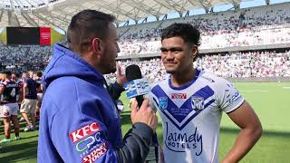 Jersey Flegg Grand Final Karl Oloapu Interview [upl. by Shifrah]