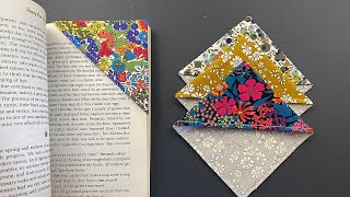 💖 DIY Corner Bookmarks  Easy Sewing Tutorial  Book Lovers Gift  Marcador  बुकमार्क  Marcador [upl. by Anderer]