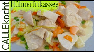 Hühnerfrikassee super schnell selber kochen Lecker und einfach Rezept [upl. by Etnauq]