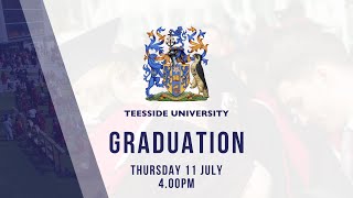 Teesside University Graduation Thursday 11 July 2024  400pm [upl. by Genaro161]