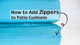 Adding Zippers to Couch Cushions [upl. by Ahsai]