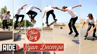 HowTo Skateboarding Frontside 360 Ollie with Ryan Decenzo [upl. by Sou590]