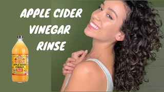 Apple Cider Vinegar Rinse for Healthy Hair amp Scalp plus my curly hair wash routine [upl. by Dagnah333]