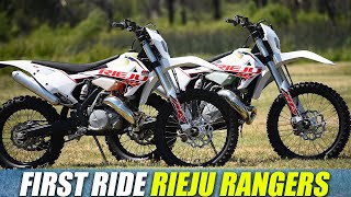 First Ride Rieju Rangers 200cc amp 300cc Two Strokes  Dirt Bike Magazine [upl. by Shwalb]