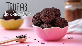 Receta de Trufas de Chocolate Negro fácil y rápida  Chocoreto Recetas [upl. by Eleda255]