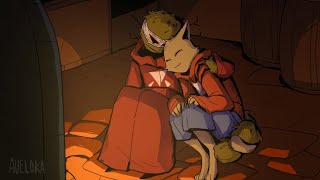 leshy is snuggling his boyfriend  cult of the lamb comic dub [upl. by Patnode669]