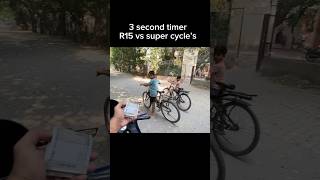 3 second timer R15 vs super cycle shorts trending viralshort [upl. by Nora]