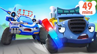 🚨Police Cars Siren is Missing  Police Car Song  Monster Truck  Kids Songs  BabyBus [upl. by Atilem764]