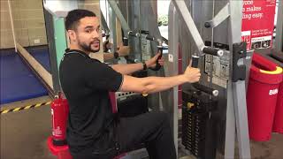 How to Seated Row Machine Beginner Weight Training Instruction [upl. by Aldrich]