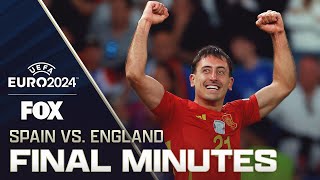 Spain vs England Final 5 minutes of WILD finals match 🤯  UEFA Euro 2024  Final [upl. by Arek574]