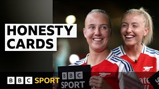 Arsenals Leah Williamson and Beth Mead test their friendship  BBC Sport [upl. by Potter886]