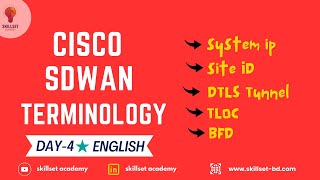 Day4  SDWAN Terminology  TLOC  BFD  SYSTEMIP  DTLS Tunnel  OMP [upl. by Althea]