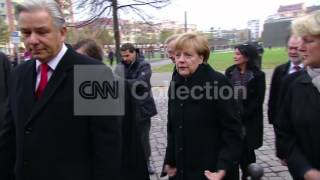 GERMANY BERLIN WALL CEREMONY MERKEL ARRIVAL [upl. by Nevi]