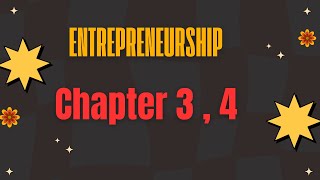 Entrepreneurship  Chapter 3  4 [upl. by Ainatnas152]