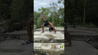 🧘🏾‍♂️🌊🇯🇲 hyyer yoga flexibility jamaica wheelpose scorpion tmc nipseyhussle ocean [upl. by Afton646]