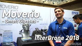 Epson Moverio AR glasses at InterDrone 2018 [upl. by Nnair104]