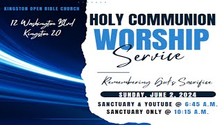 KOBC II Holy Communion Worship Service II Pastor Lenroy Allen II June 02 2024 [upl. by Kipp]