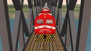 MSTS Train Simulator Indian Railways  Rajdhani Express at its best with quotPRATEEKquot [upl. by Just]