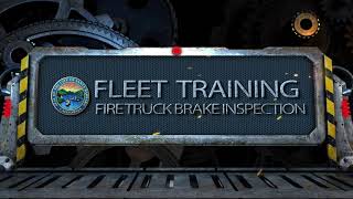 Fleet Training Fire Truck Brakes [upl. by Aihsema]