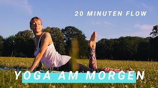 Yoga am Morgen  20 Minuten Level 12 💙 Deine Yoga Morgenroutine für Detox amp mehr [upl. by Pazit929]