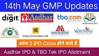 Aadhar Housing Finance IPO  TBO Tek IPO  ABS Marine Services IPO  Go Digit IPO [upl. by Sesilu169]