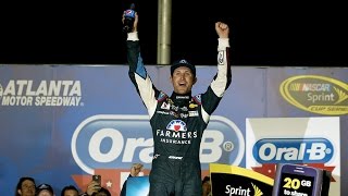 Kahne celebrates hard earned Atlanta victory [upl. by Ahsela]