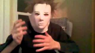 Michael Myers Reaction to 2 Girls 1 Cup Video [upl. by Ahsaenat990]