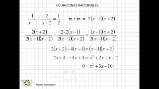 01 Ecuaciones racionales [upl. by Enimisaj]