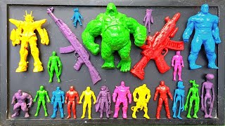 AVENGERS TOYSAction FiguresUnboxingCheap PriceIronmanHulkThor SpidermanToys [upl. by Yelhsa276]